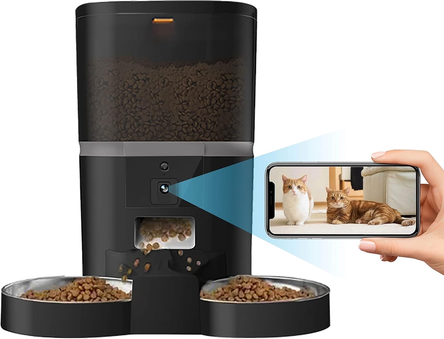 Video/App Double Automatic 6L Feeder Cat and Dog