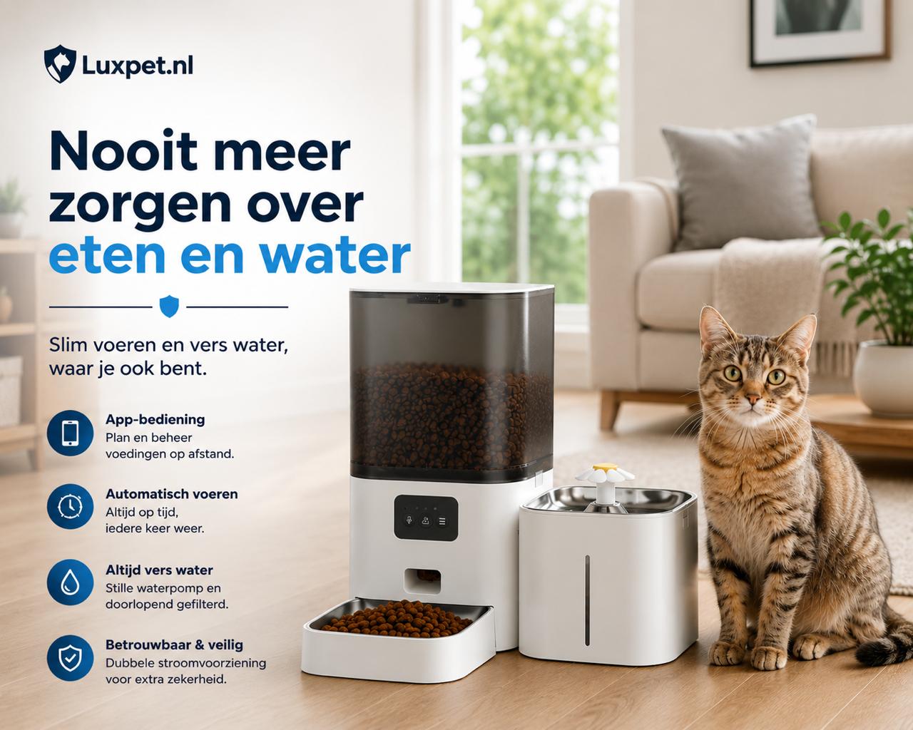 LuxPet Smart Voer- en Waterstation